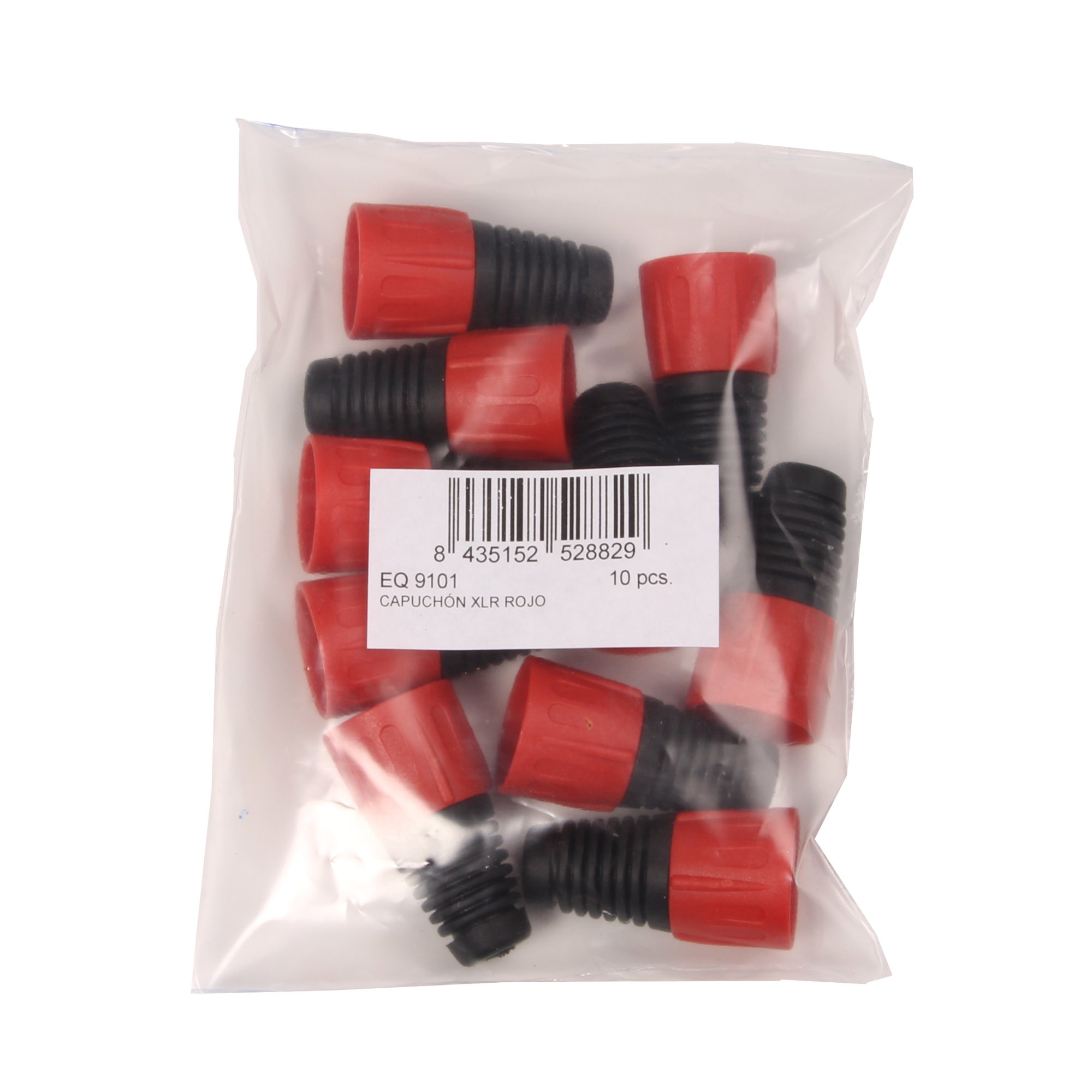 Pouch caps for XLR connectors red