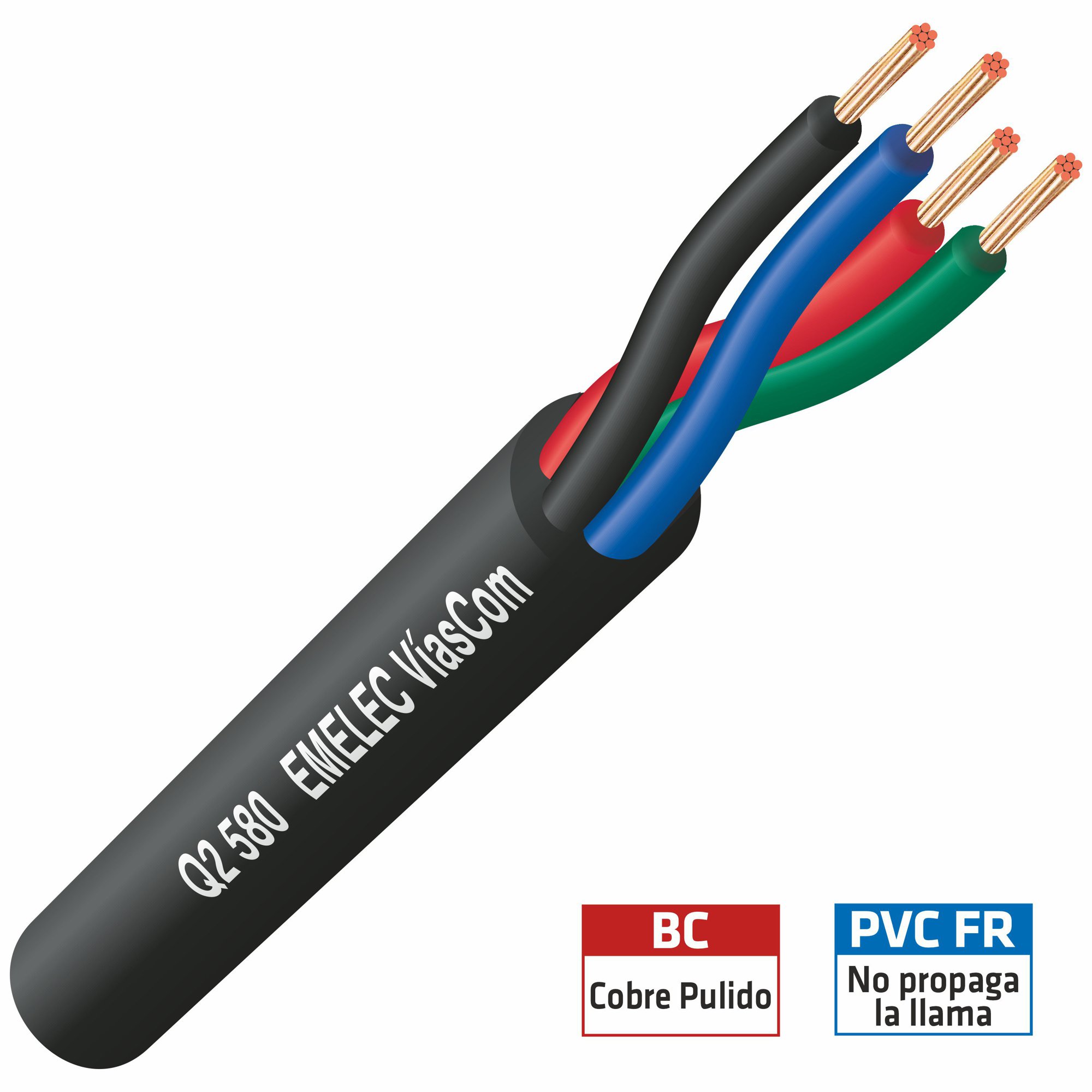 Led Cable RGB Hose 4x0,50 mm² - Emelec Viascom