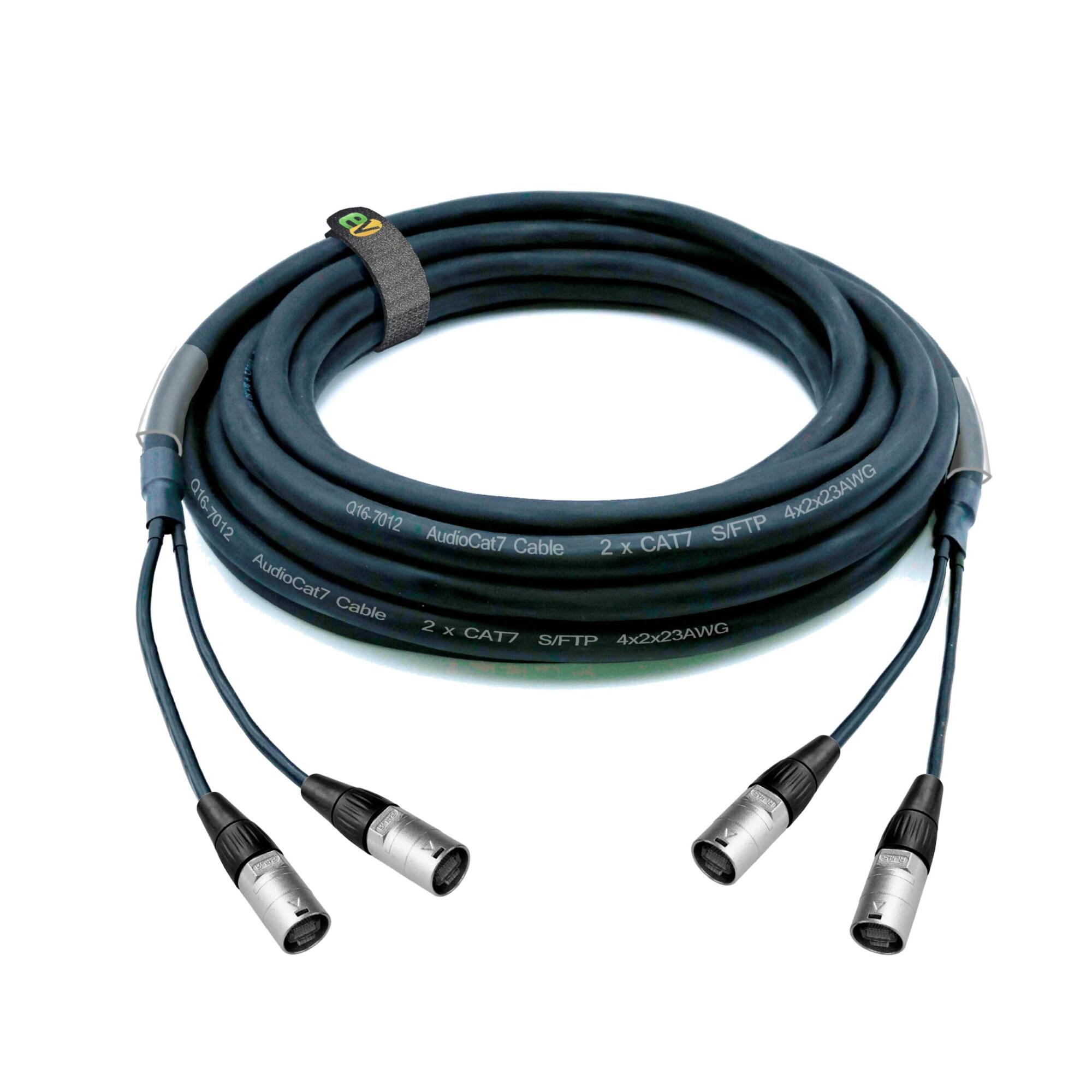2 x LAN CAT7 S/FTP hose with RJ45 body