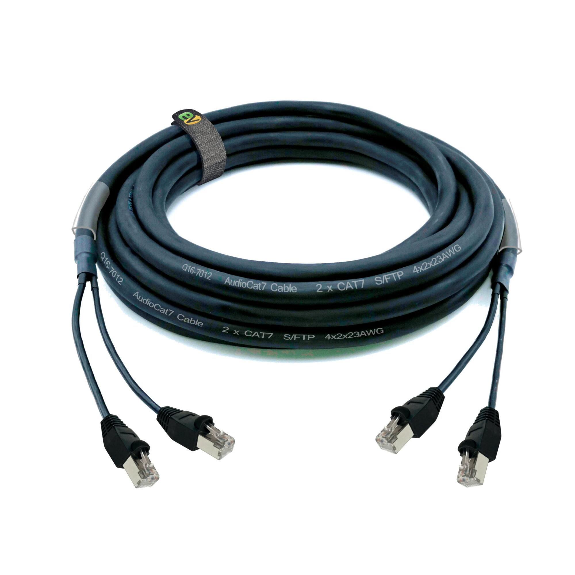 2 x LAN CAT7 S/FTP hose with RJ45